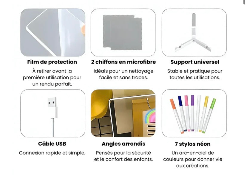 Tablette de dessin lumineuse Babydraw°